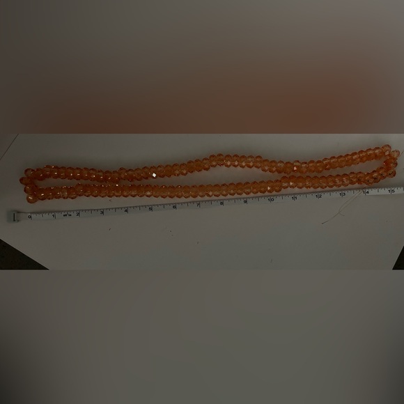 100 Count 14mm Large Orange Crystal Glass Beads - Picture 6 of 7